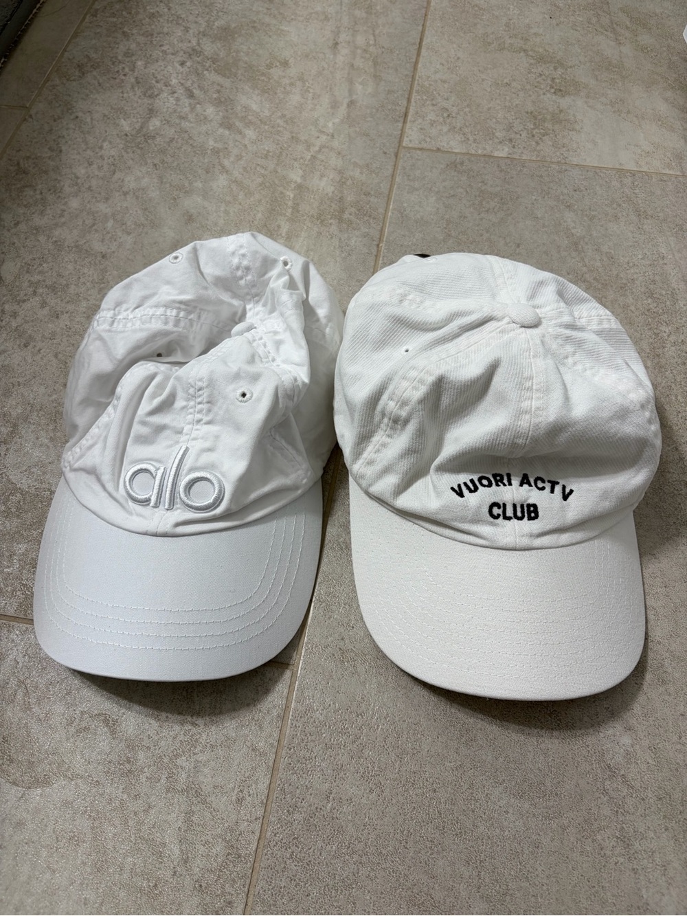 Alo & Vuori White Baseball Caps - 2-Pack
